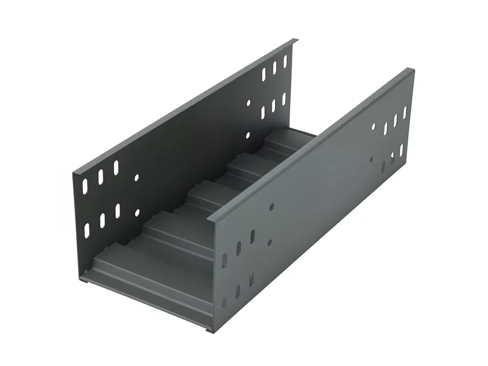Grey Galvanized Powder coated molded cable tray 100mm100mm.jpg